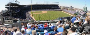 View from the Skybox on Sheffield behind right field bleachers